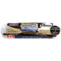 Bennett MP 18MM Roller Refill, 18 mm Thick Nap, 9-1/2 in L, Microfiber Cover